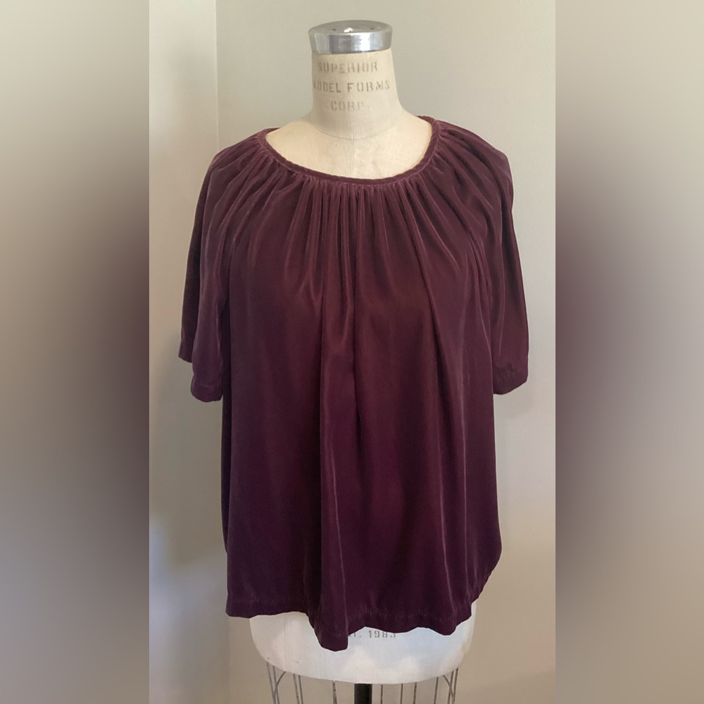 Old Navy Velvet Swing Short Sleeve Top size XL
